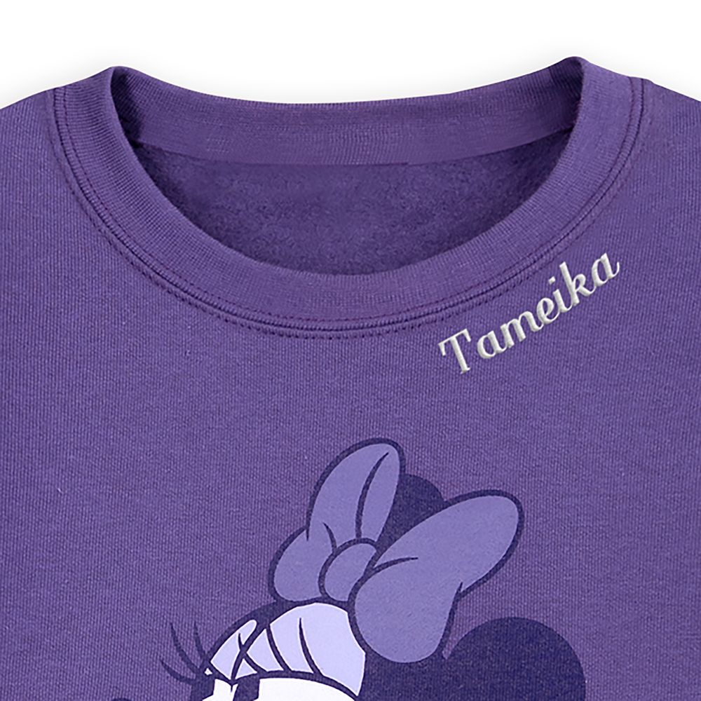 Minnie Mouse Signature Pullover Sweatshirt for Adults - Purple - Exclusive