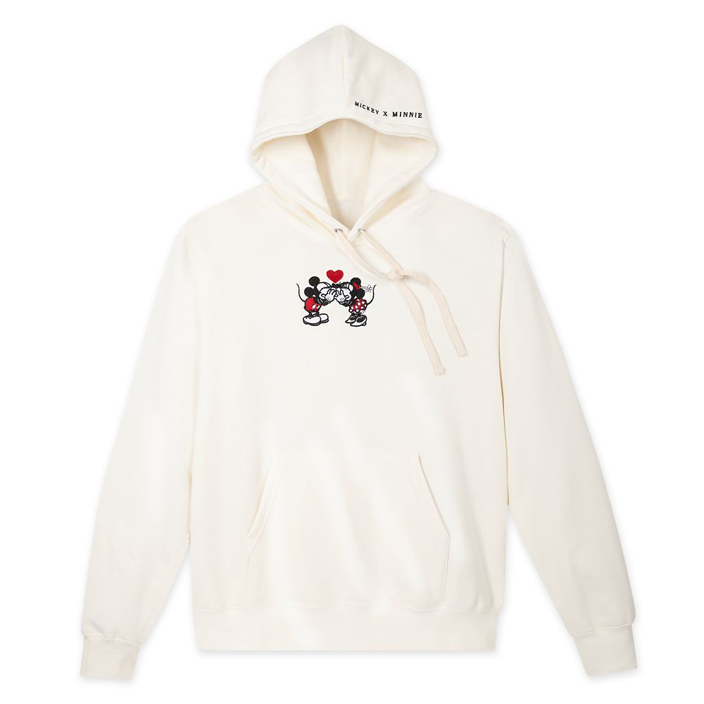 Mickey and Minnie Mouse Pullover Hoodie for Adults  Exclusive Official shopDisney
