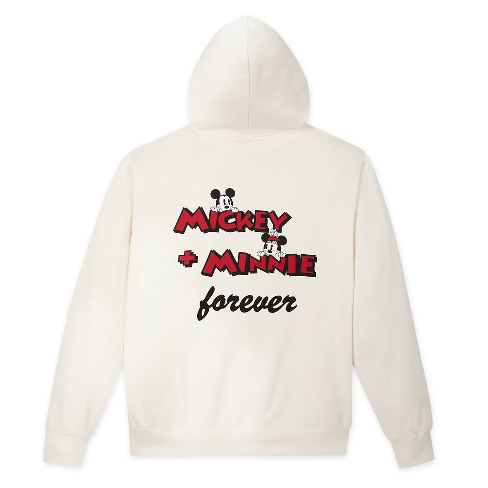 Mickey and Minnie Mouse Pullover Hoodie for Adults - Exclusive