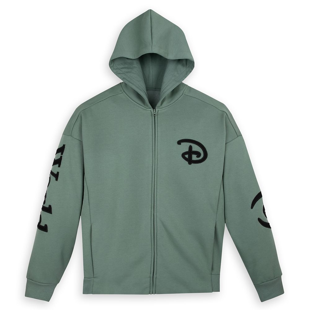 Walt Disney World Logo Zip Hoodie for Adults Green