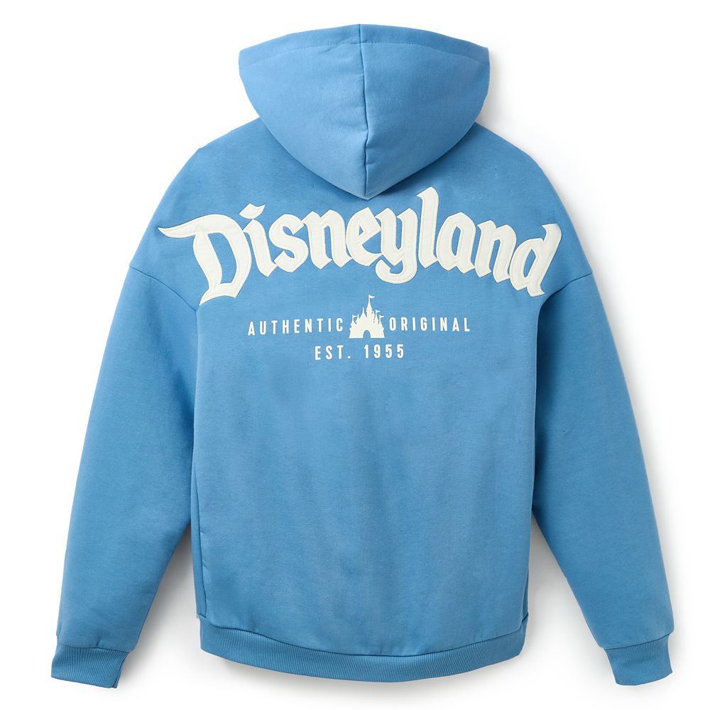 Disneyland Logo Zip Hoodie for Adults  Light Blue