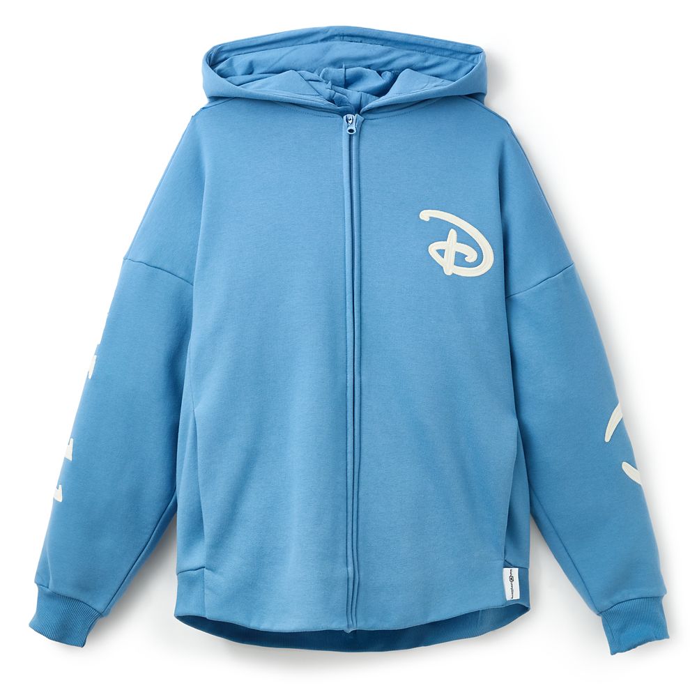 Walt Disney World Logo Zip Hoodie for Adults &ndash; Light Blue