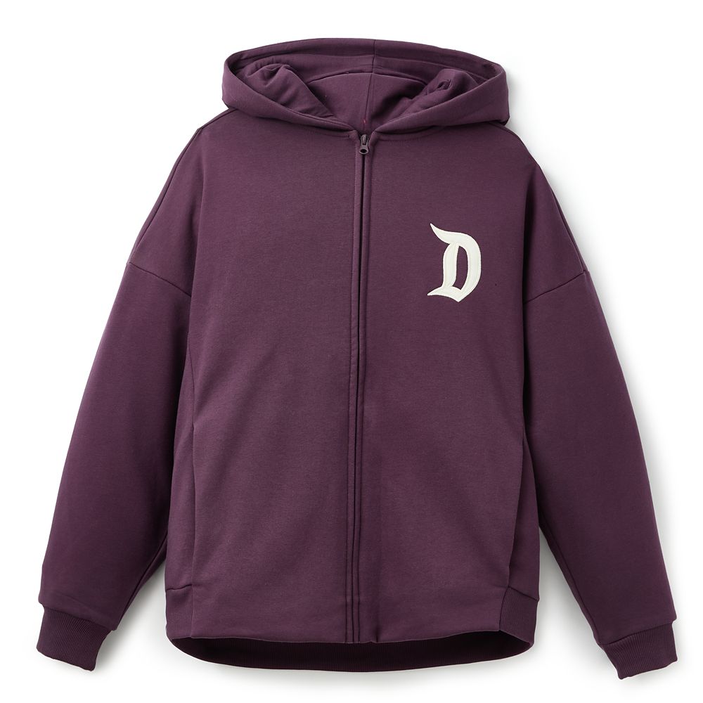 Disneyland Logo Zip Hoodie for Adults &ndash; Purple