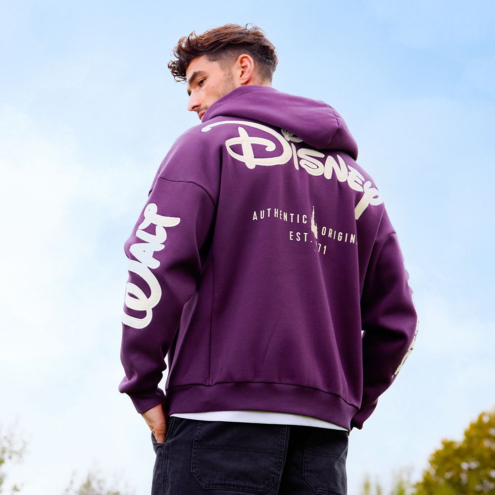 Walt Disney World Logo Zip Hoodie for Adults &ndash; Purple