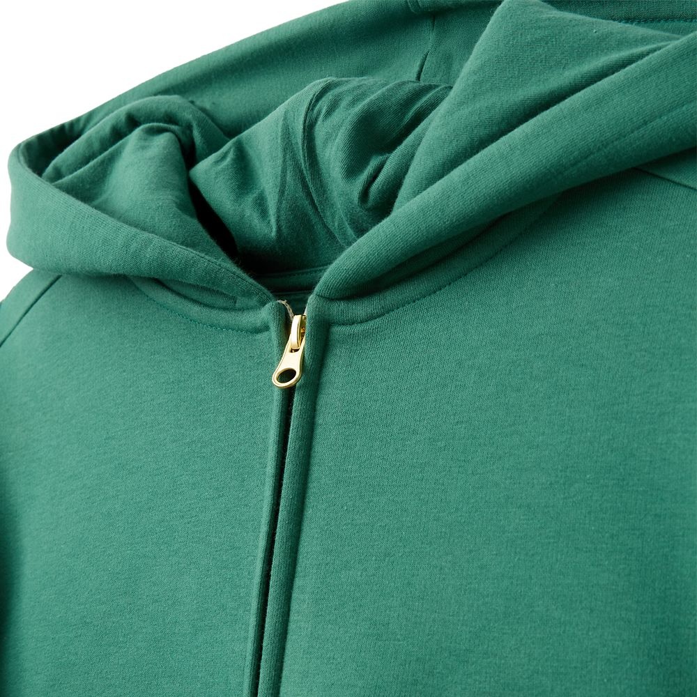 Walt Disney World Logo Zip Hoodie for Adults &ndash; Green with Plaid