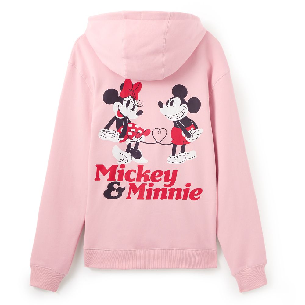 Mickey and Minnie Mouse ''M&M'' Zip Hoodie for Adults
