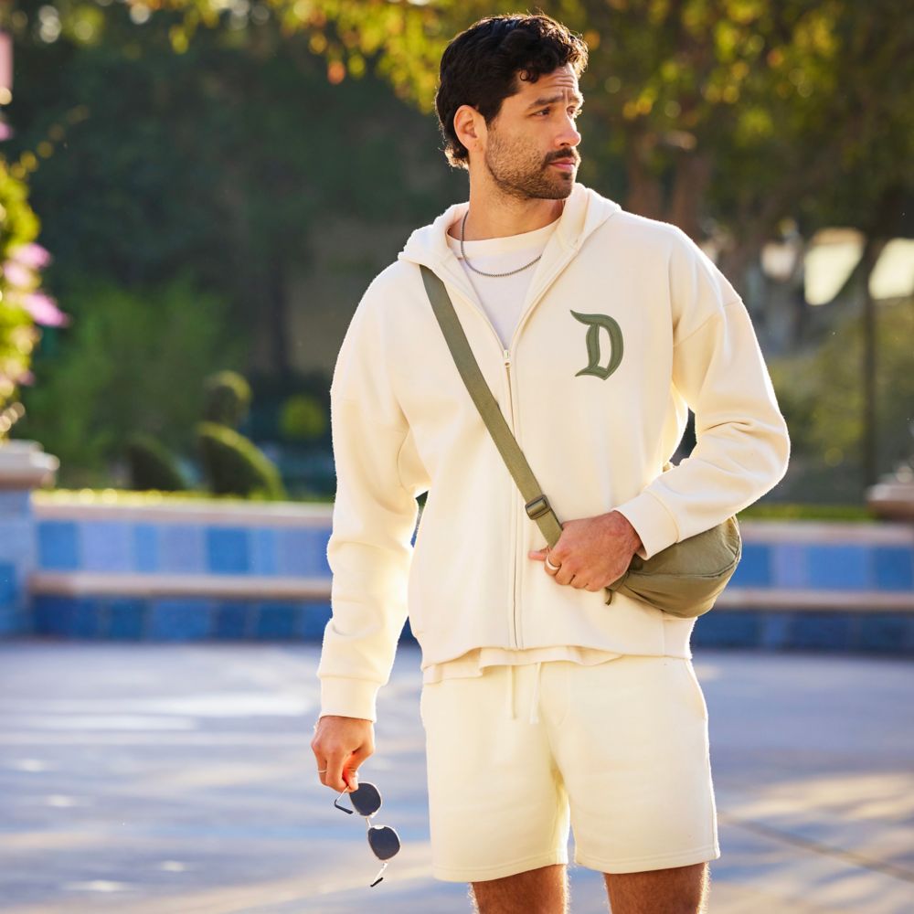 Disneyland Zip Hoodie for Adults &ndash; Cream