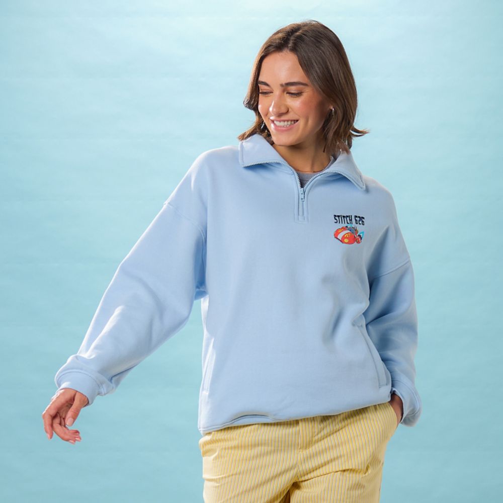 Stitch 1/4 Zip Pullover for Men &ndash; Lilo & Stitch