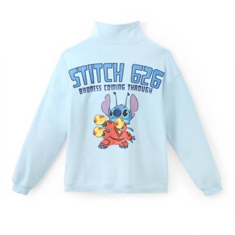 Мужские свитеры Disney Stitch 1/4 Zip Pullover for Men – Lilo & Stitch