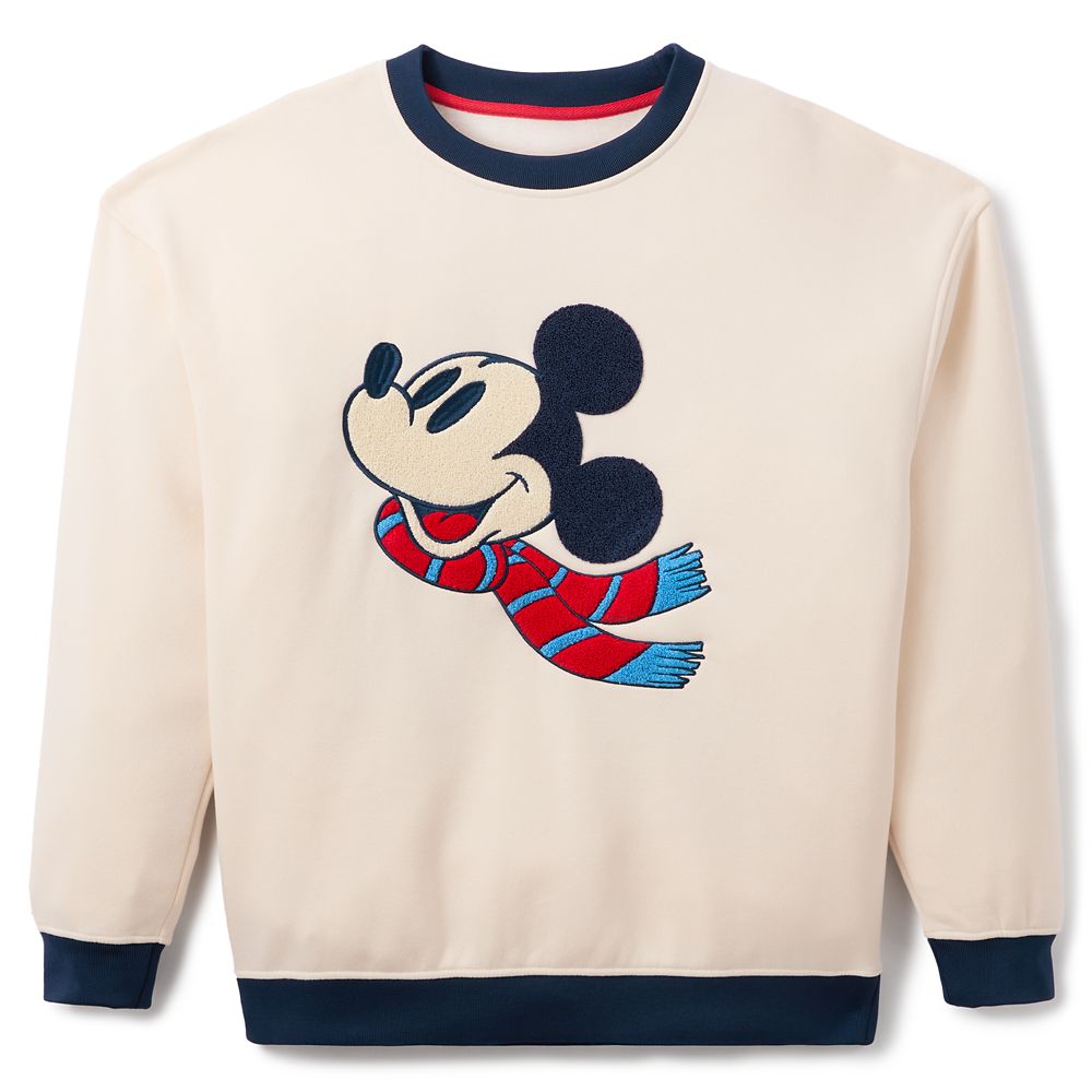 Mickey Mouse Winter Scenic Pullover Sweatshirt for Adults Official shopDisney