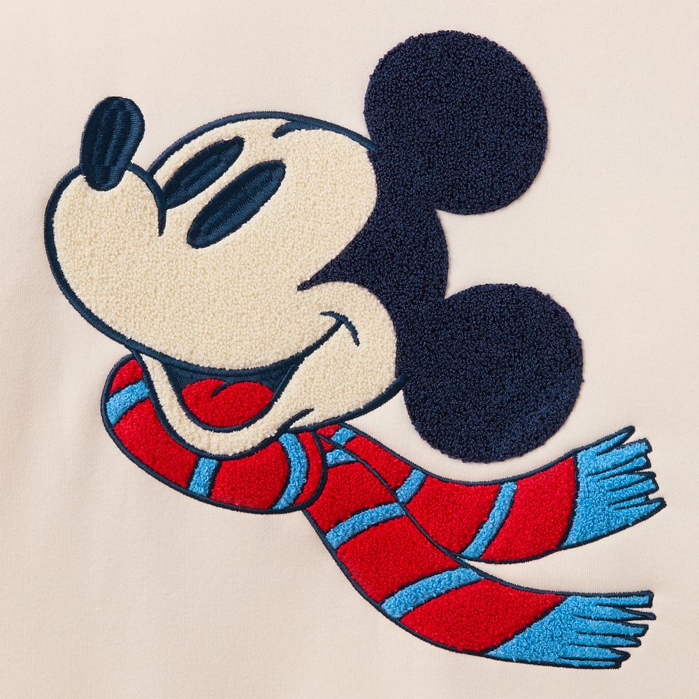 Mickey Mouse Winter Scenic Pullover Sweatshirt for Adults