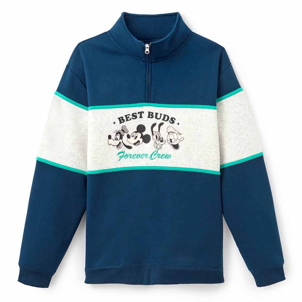 Mickey Mouse and Friends 1/4 Zip Pullover Sweatshirt for Adults