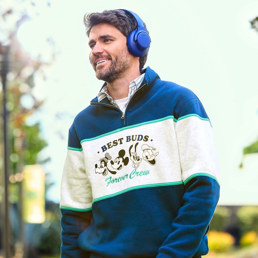 Mickey Mouse and Friends 1/4 Zip Pullover Sweatshirt for Adults