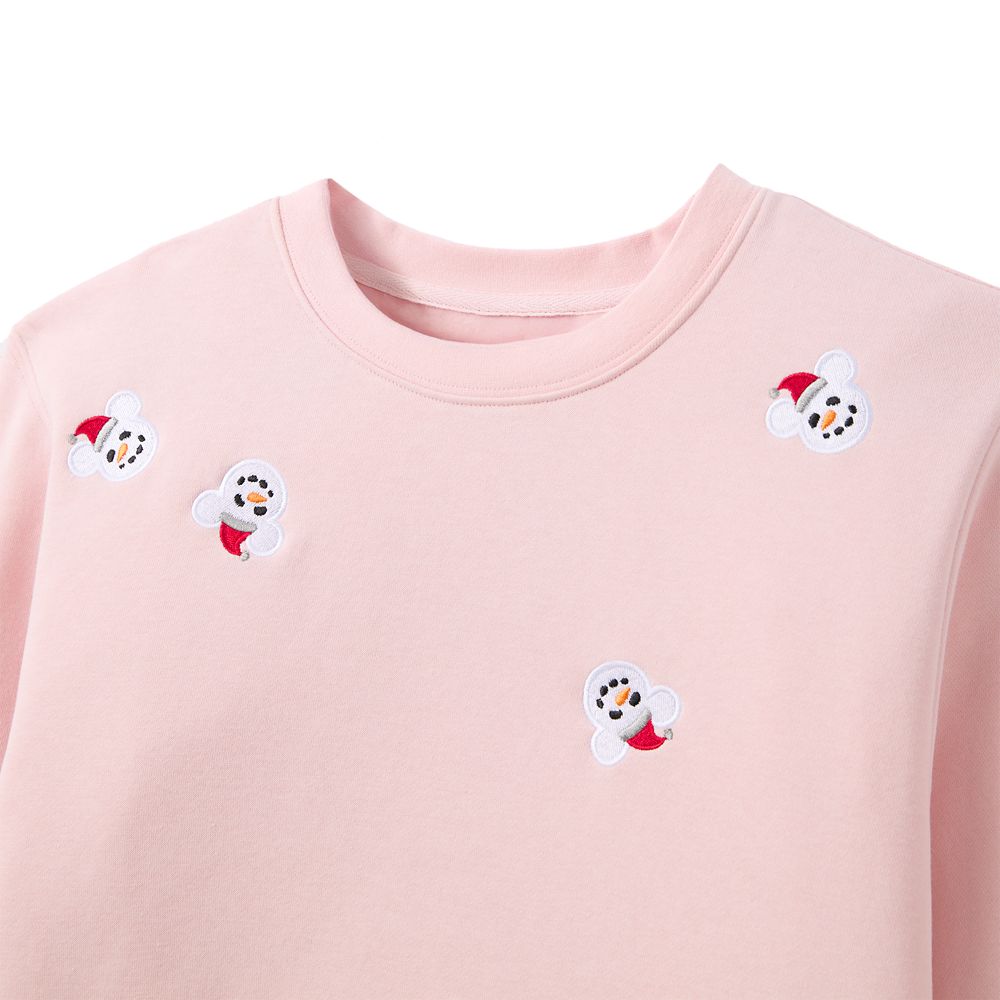 Mickey Mouse Icon Snowman Pullover Sweatshirt for Adults