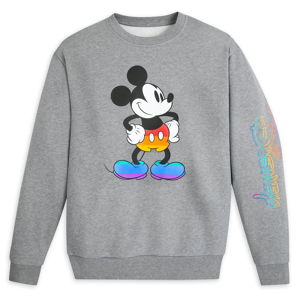 Mickey Mouse Pullover Sweatshirt for Adults Disney Pride Collection Disney Store