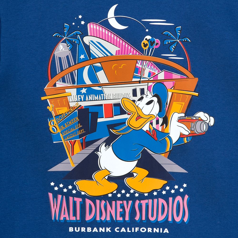 Donald Duck ''Walt Disney Studios'' Pullover Sweatshirt for Men
