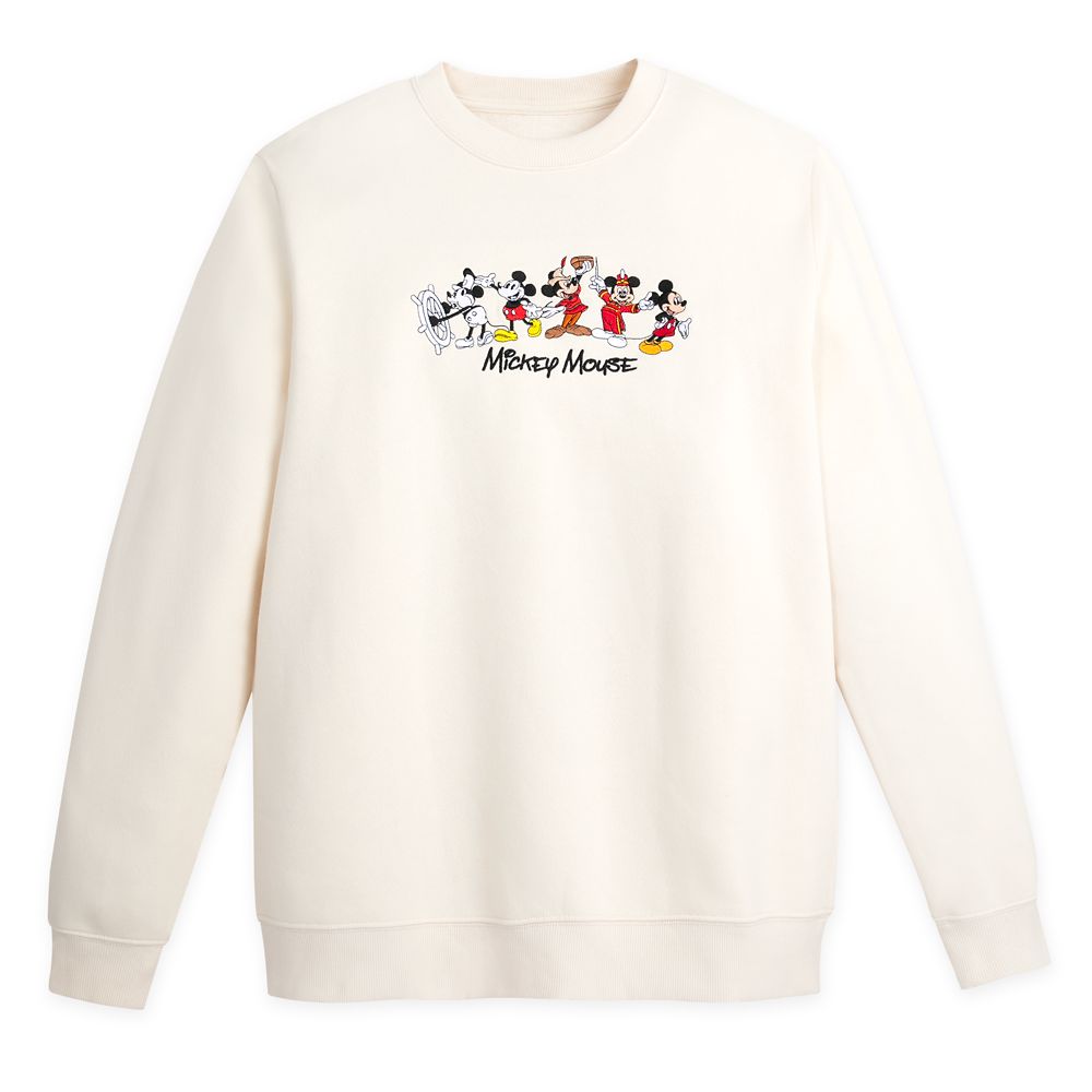 Mickey Mouse Through the Years Pullover Sweatshirt for Adults Official shopDisney