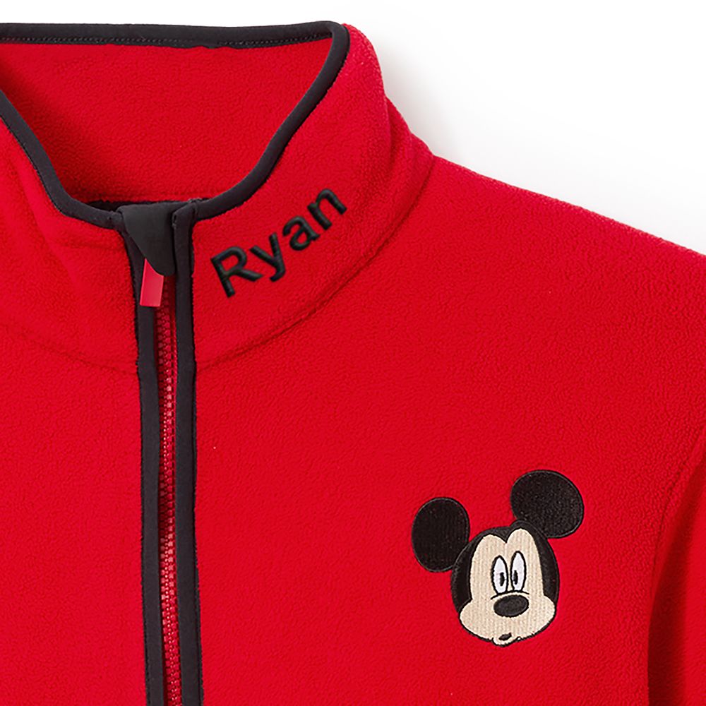 Mickey Mouse Zip Fleece Jacket for Men &ndash; Personalized