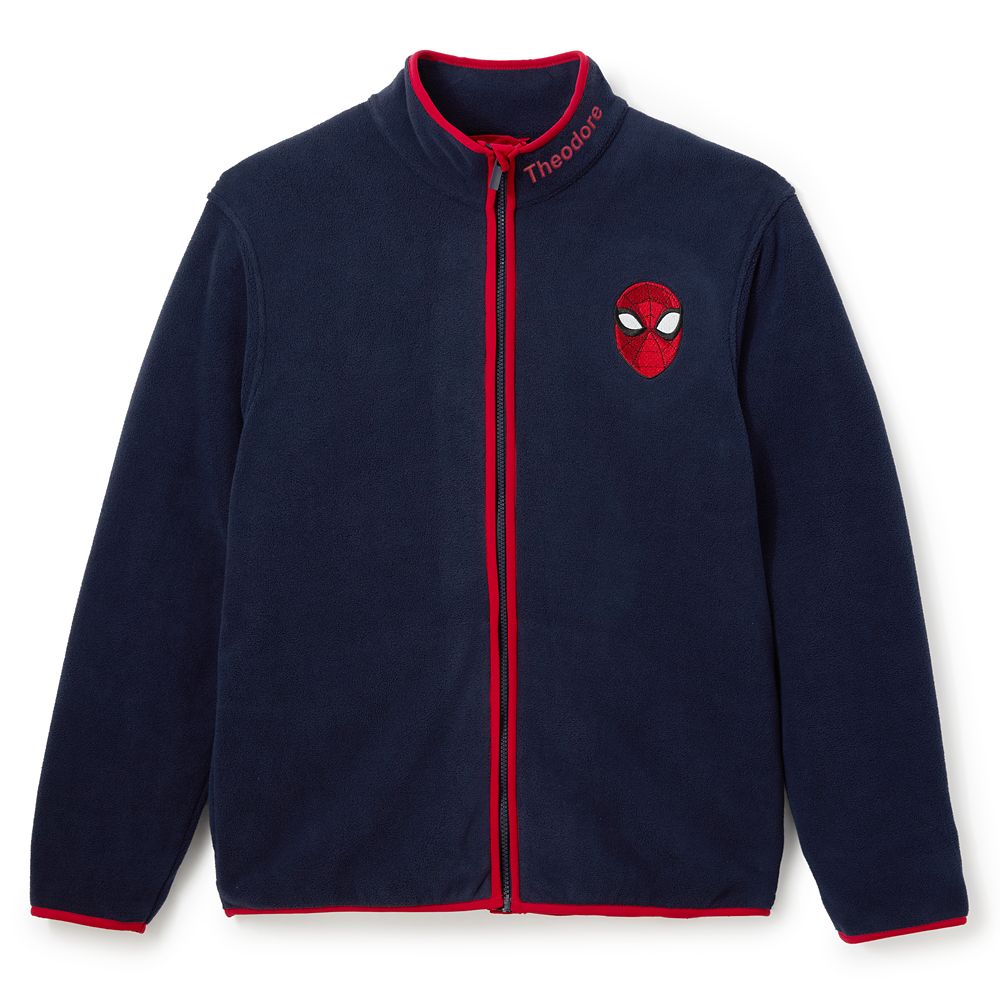 Spider-Man Zip Fleece Jacket for Men Personalized Official shopDisney