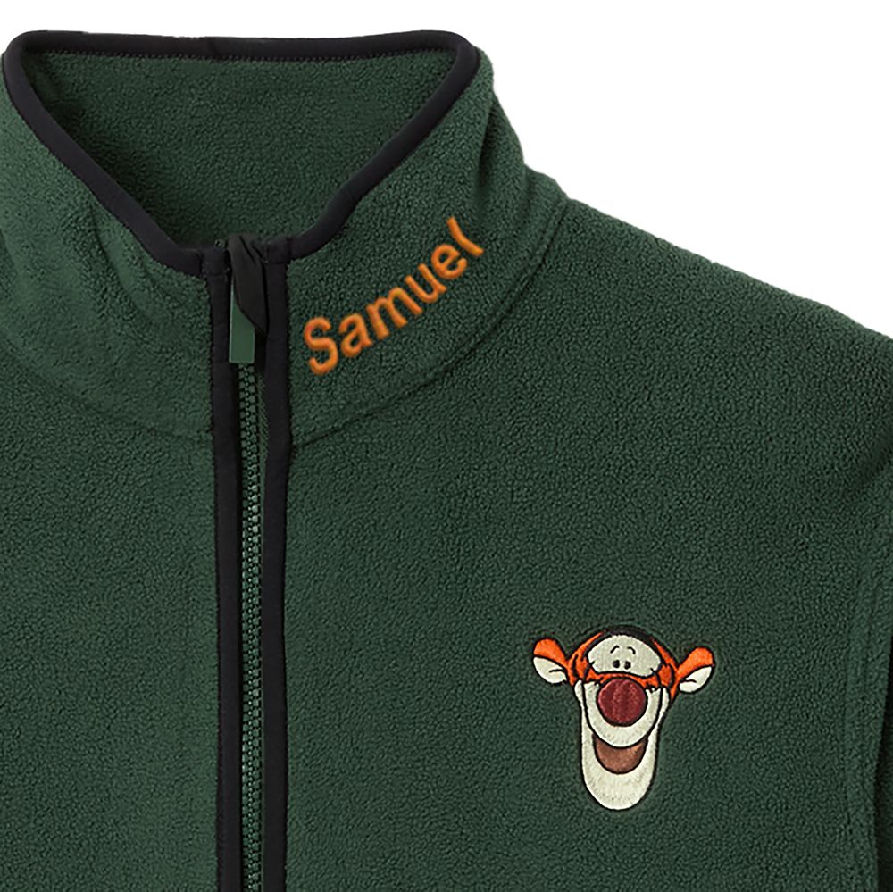 Tigger Zip Fleece Jacket for Men &ndash; Winnie the Pooh &ndash; Personalized