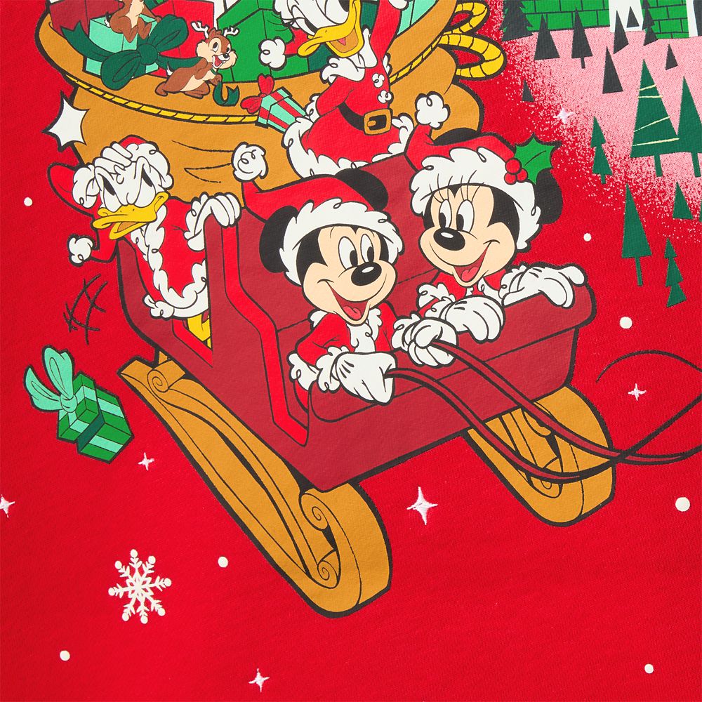 Mickey Mouse and Friends ''The Merriest Place on Earth'' Pullover Sweatshirt for Adults