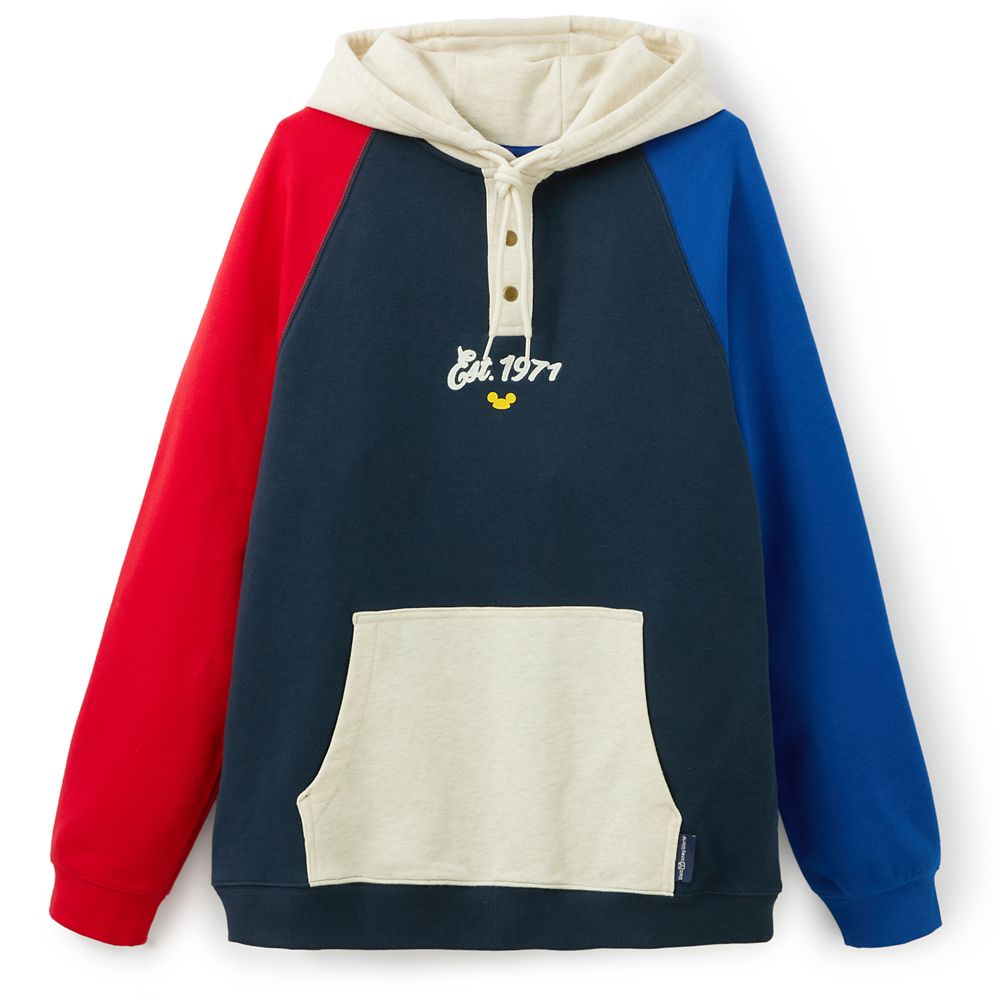 Mickey Mouse Collegiate Henley Hoodie for Adults &ndash; Walt Disney World