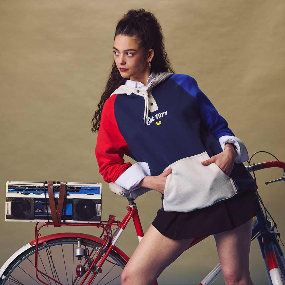 Mickey Mouse Collegiate Henley Hoodie for Adults &ndash; Walt Disney World