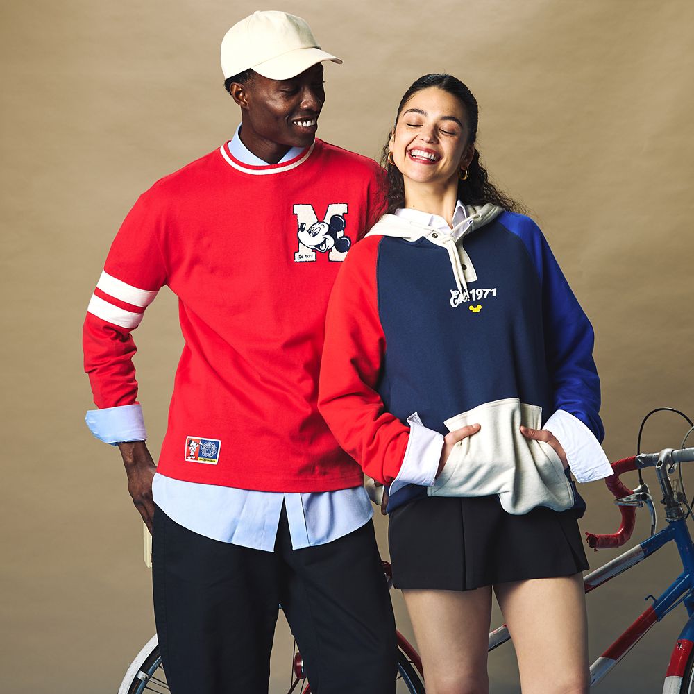 Mickey Mouse Collegiate Henley Hoodie for Adults &ndash; Walt Disney World