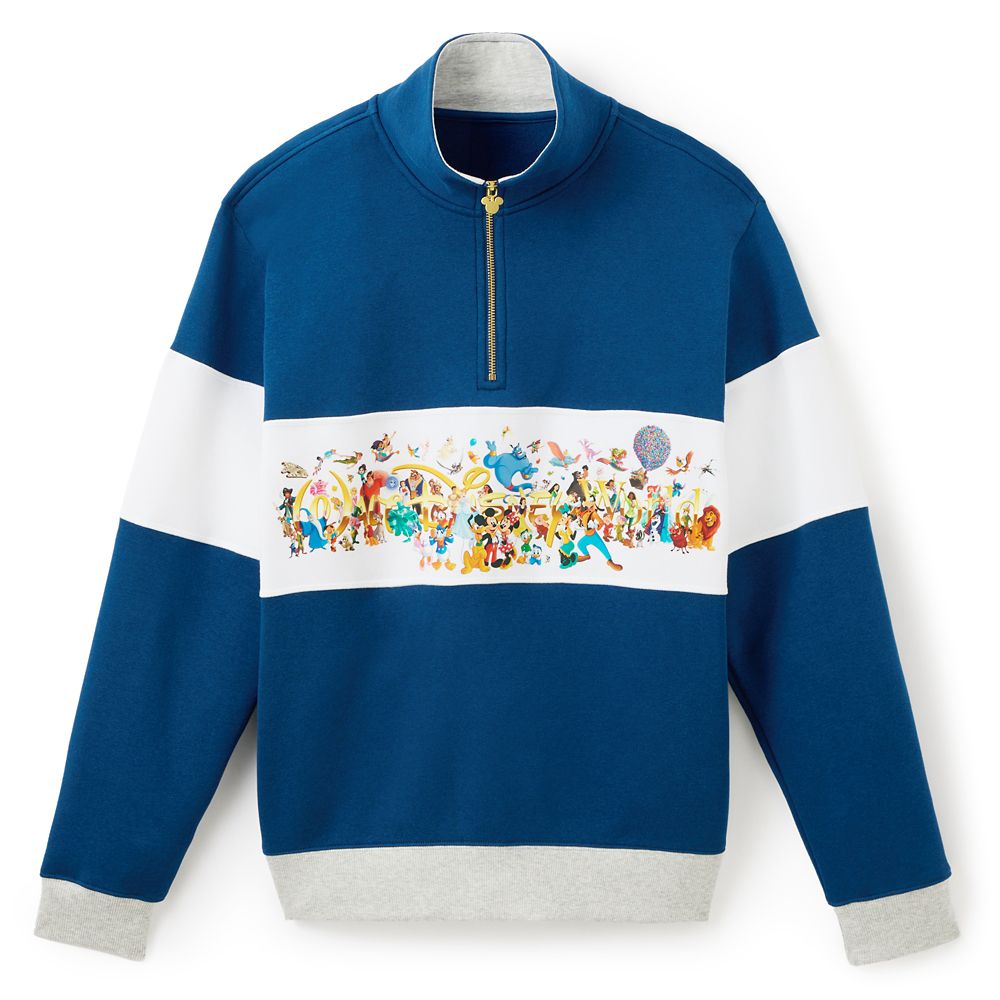Walt Disney World Storybook 1/4 Zip Pullover Sweatshirt for Adults