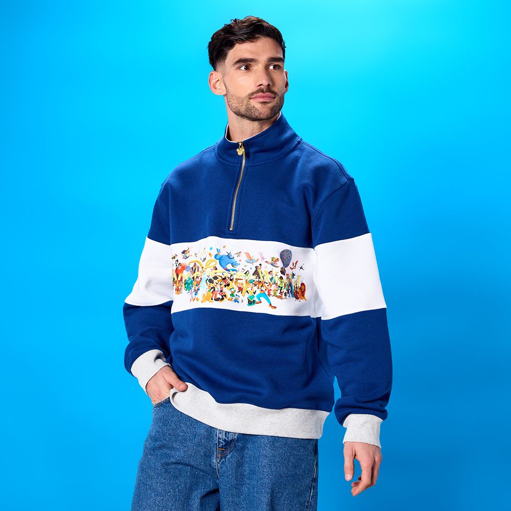 Walt Disney World Storybook 1/4 Zip Pullover Sweatshirt for Adults