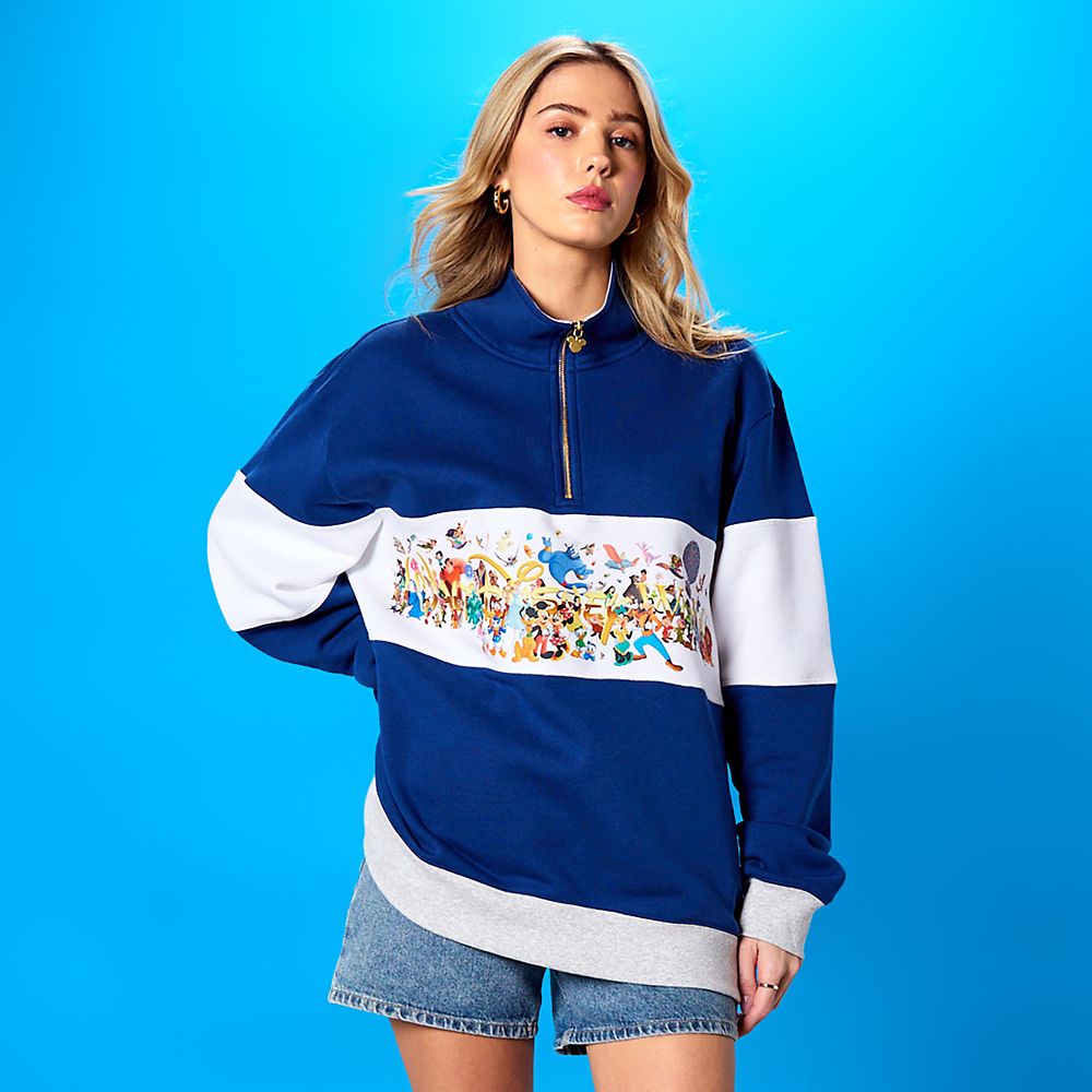 Walt Disney World Storybook 1/4 Zip Pullover Sweatshirt for Adults