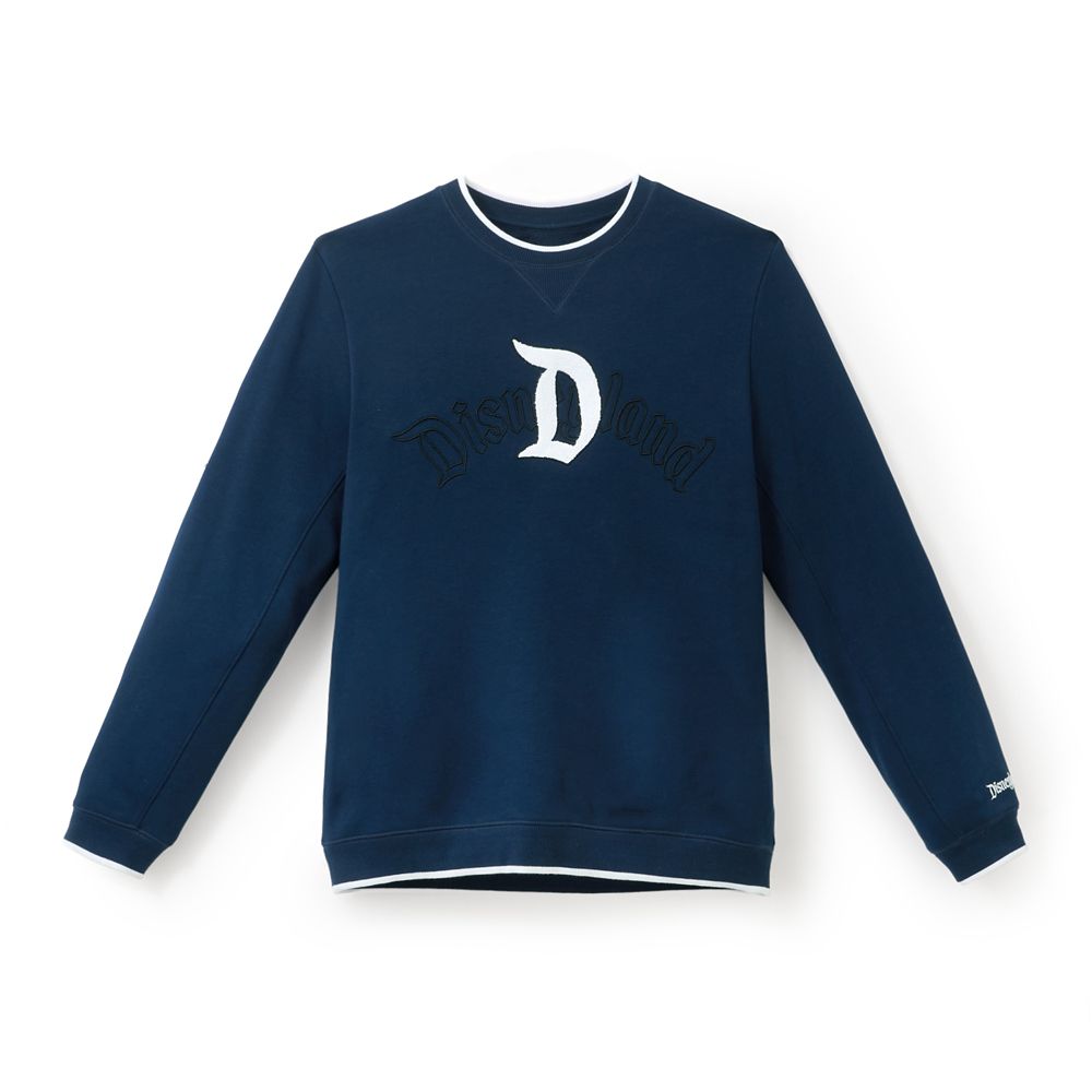 Disneyland ''D'' Logo Pullover Sweatshirt for Adults &ndash; Navy