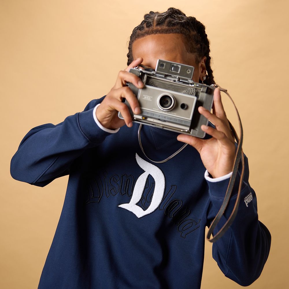 Disneyland ''D'' Logo Pullover Sweatshirt for Adults &ndash; Navy