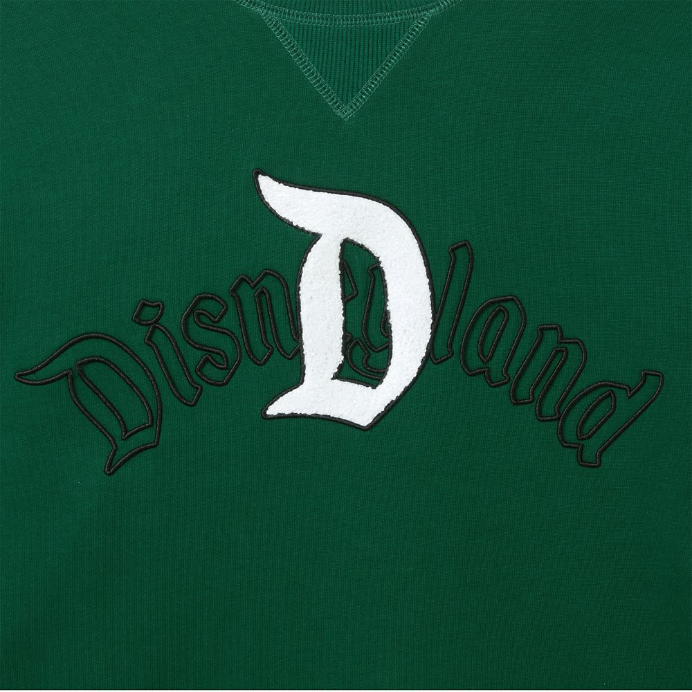 Disneyland ''D'' Logo Pullover Sweatshirt for Adults &ndash; Green
