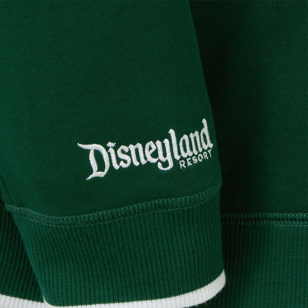 Disneyland ''D'' Logo Pullover Sweatshirt for Adults &ndash; Green