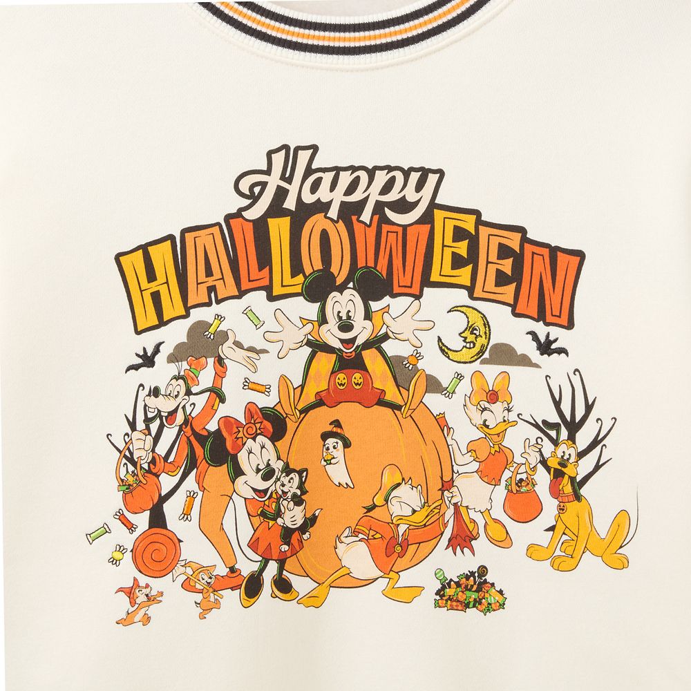 Mickey Mouse and Friends ''Happy Halloween'' Pullover Sweatshirt for Adults