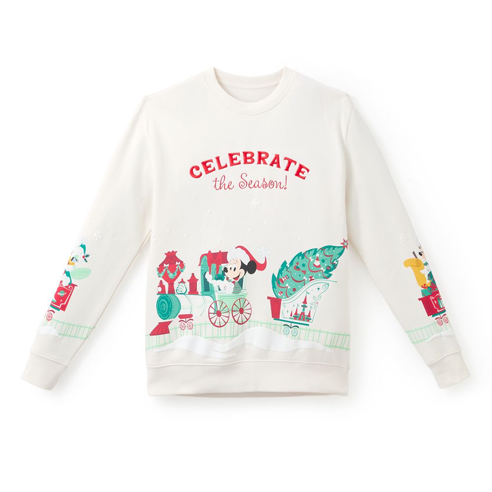 Mickey Mouse and Friends Holiday Pullover Sweatshirt for Adults