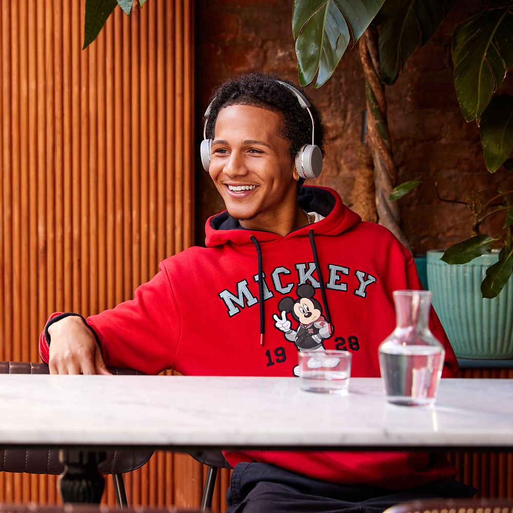 Mickey Mouse Collegiate Pullover Hoodie for Men