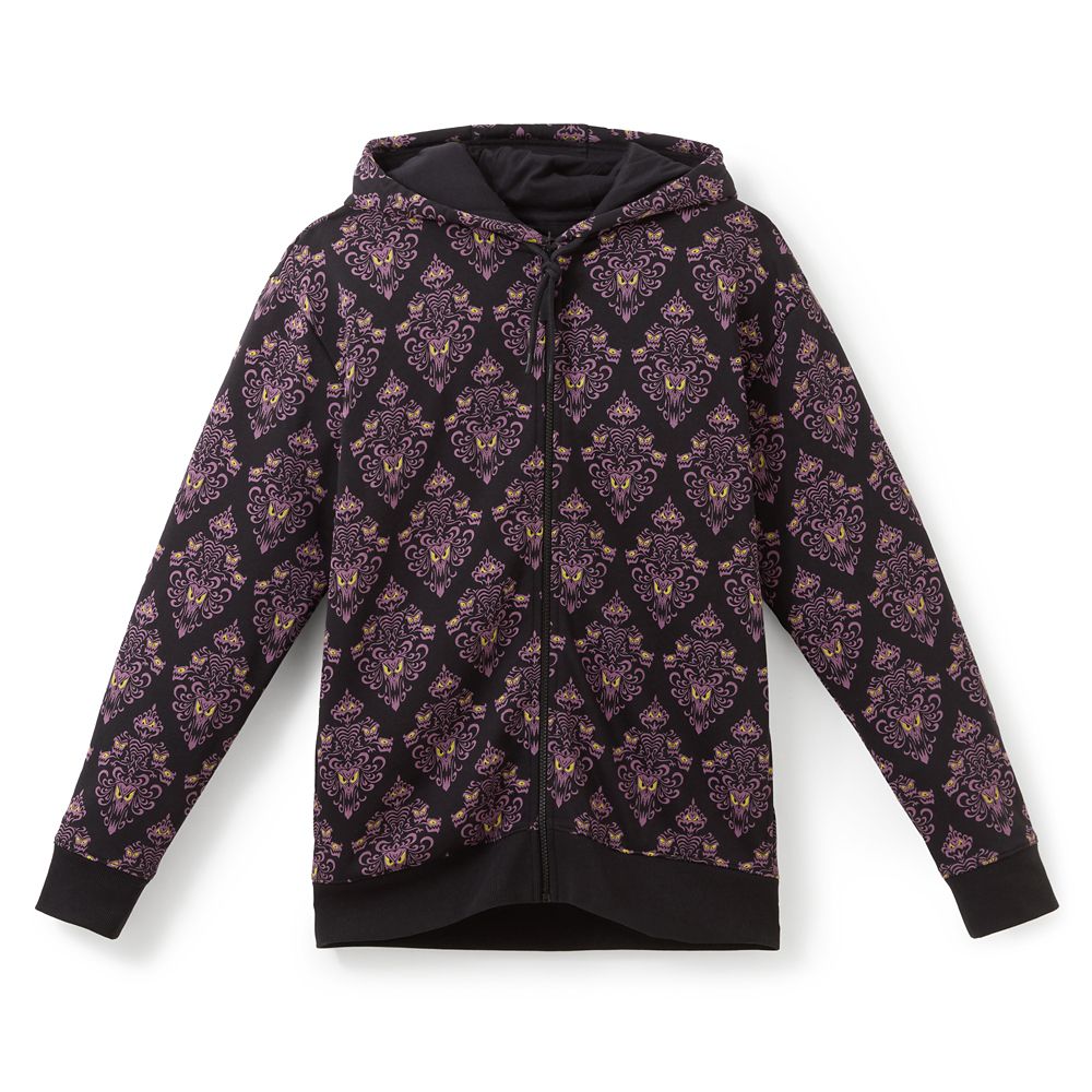The Haunted Mansion Wallpaper Zip Hoodie for Adults