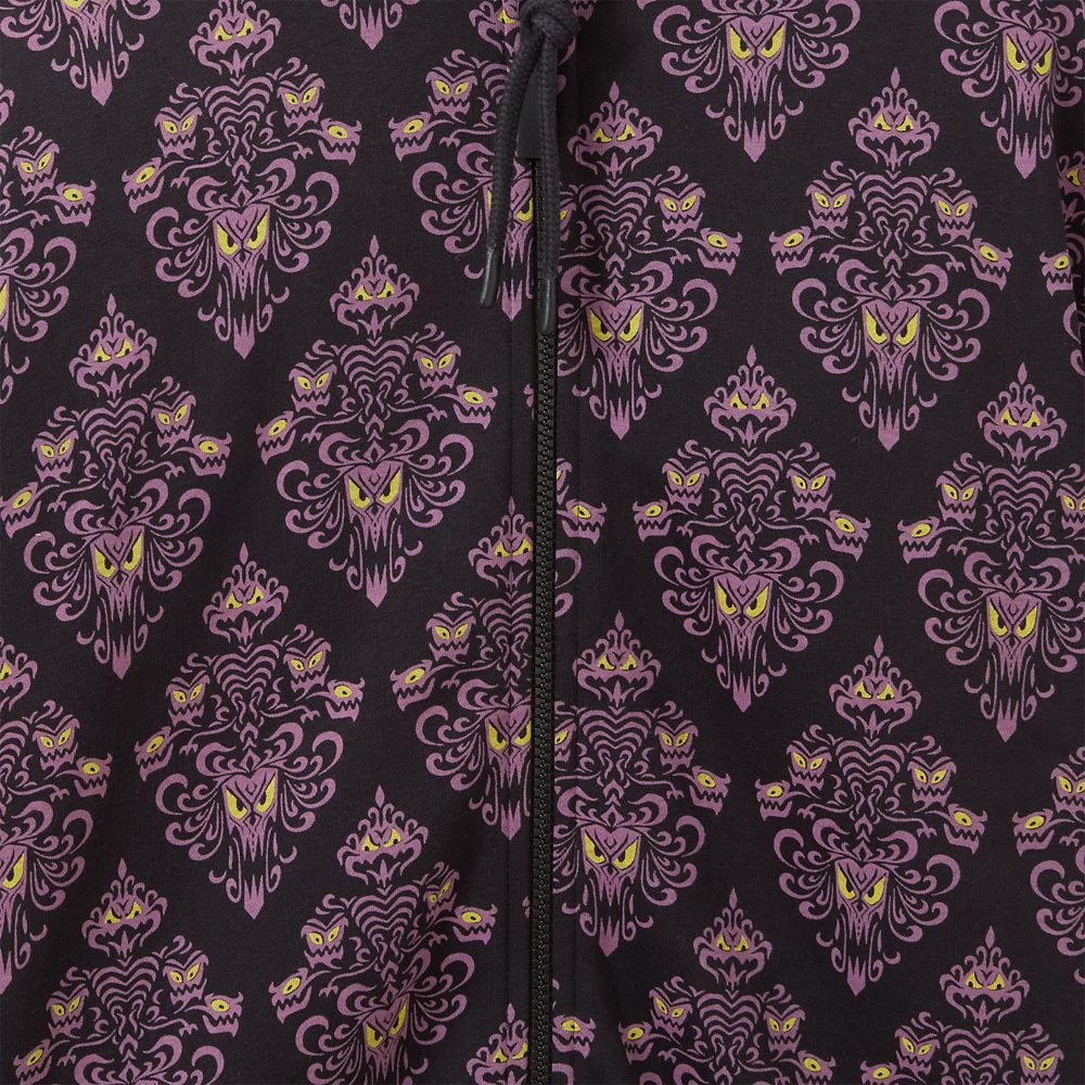 The Haunted Mansion Wallpaper Zip Hoodie for Adults