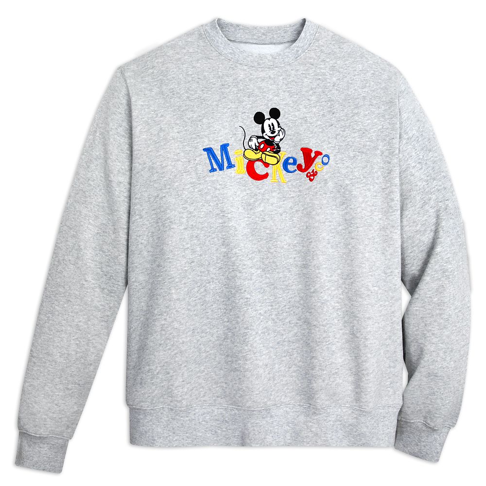 Mickey Mouse Pullover Sweatshirt for Adults Mickey Co. Disney Store