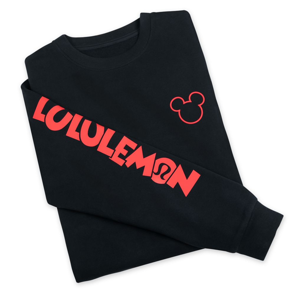 Mickey Mouse Icon Steady State Crew Pullover for Men by lululemon - Black