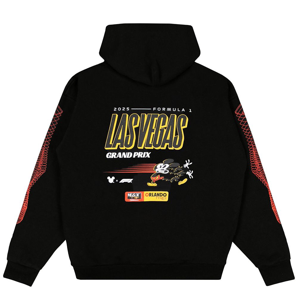 Disney x Formula 1 Pullover Hoodie for Adults - Black