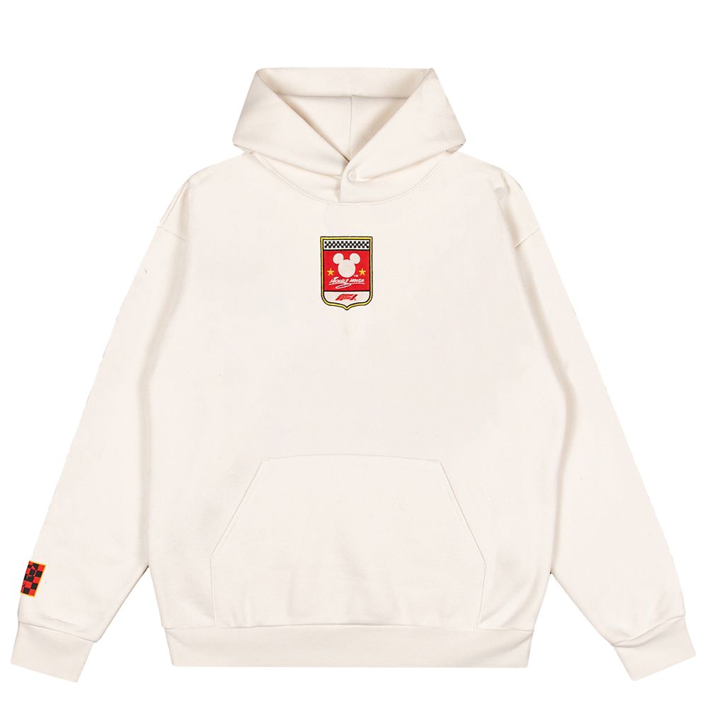 Disney x Formula 1 Pullover Hoodie for Adults &ndash; Cream