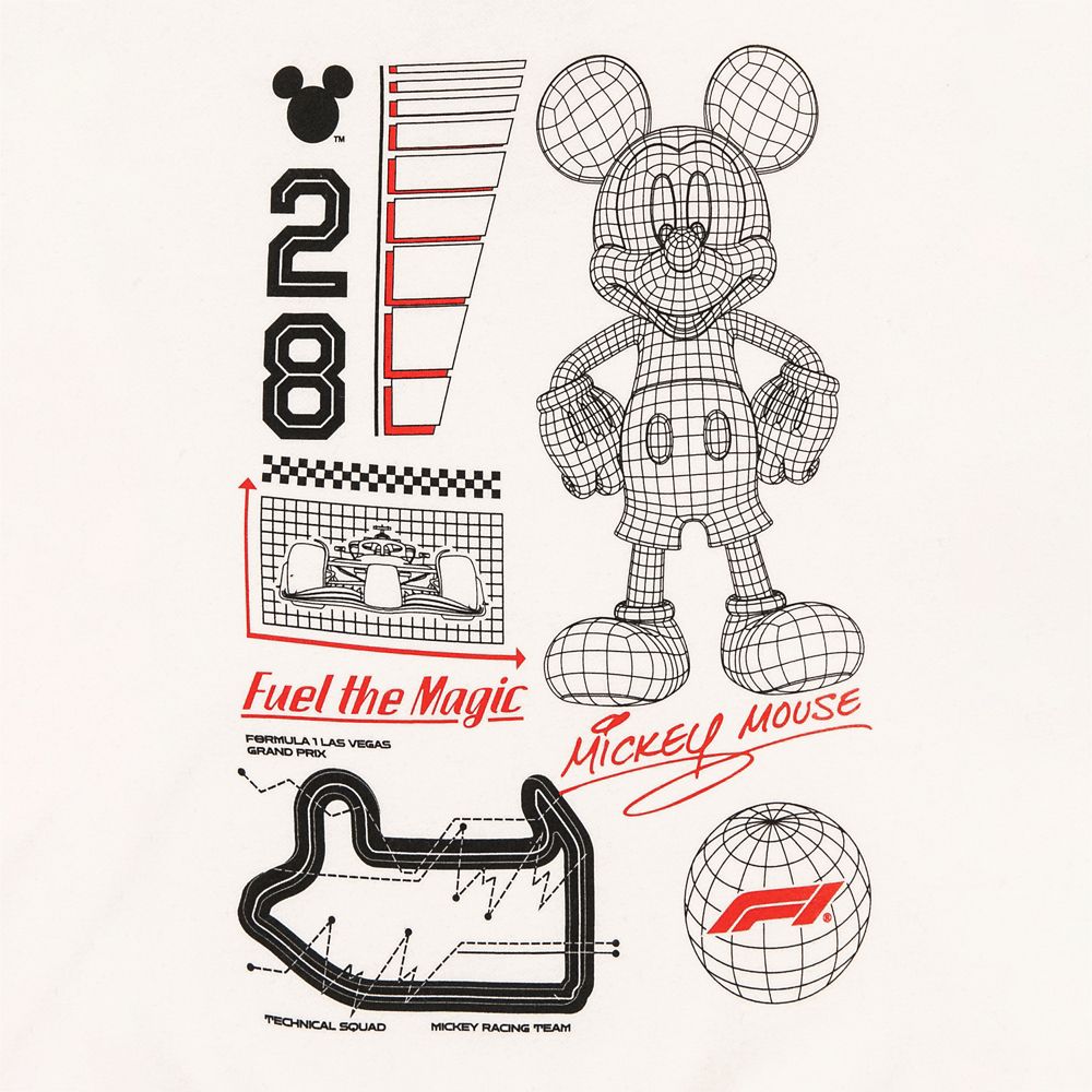 Disney x Formula 1 Pullover Hoodie for Adults &ndash; Cream