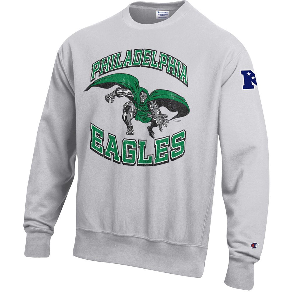 Doctor Doom &ndash; Philadelphia Eagles Pullover Sweatshirt for Adults &ndash; Disney | Champion NFL