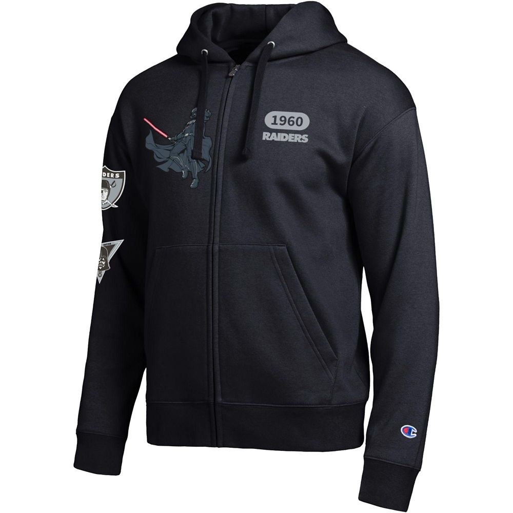 Darth Vader &ndash; Las Vegas Raiders Zip Hoodie for Adults &ndash; Disney | Champion NFL