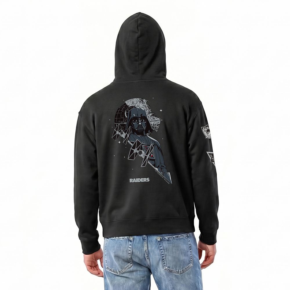 Darth Vader &ndash; Las Vegas Raiders Zip Hoodie for Adults &ndash; Disney | Champion NFL