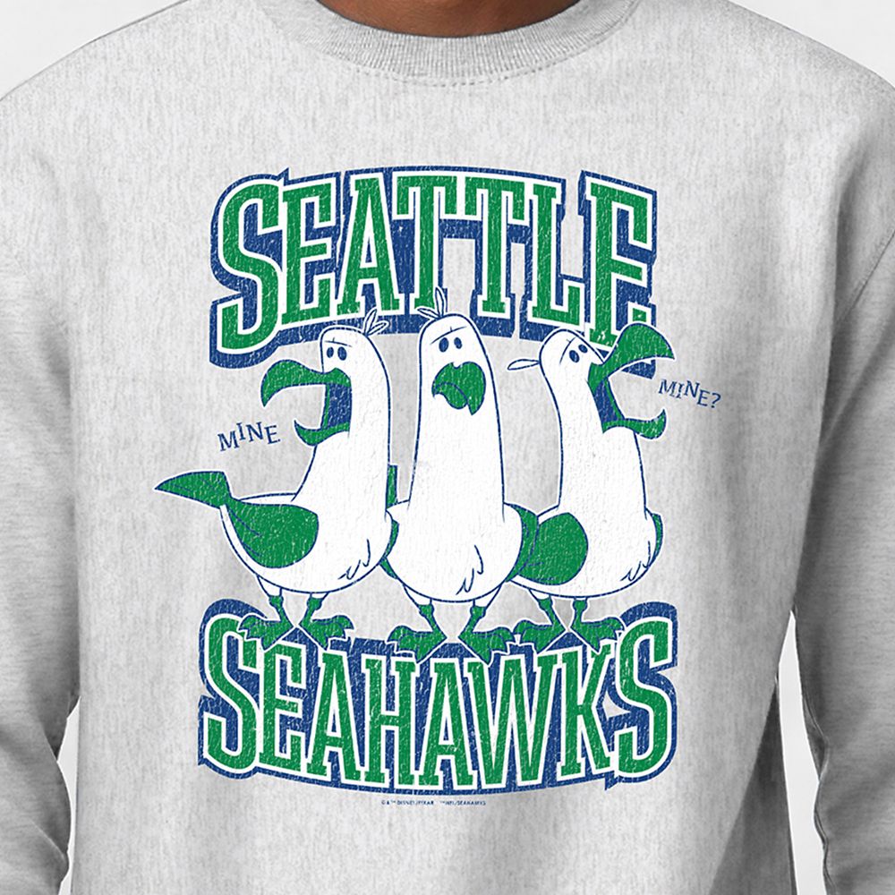 Finding Nemo Seagulls &ndash; Seattle Seahawks Pullover Sweatshirt for Adults &ndash; Disney | Champion NFL