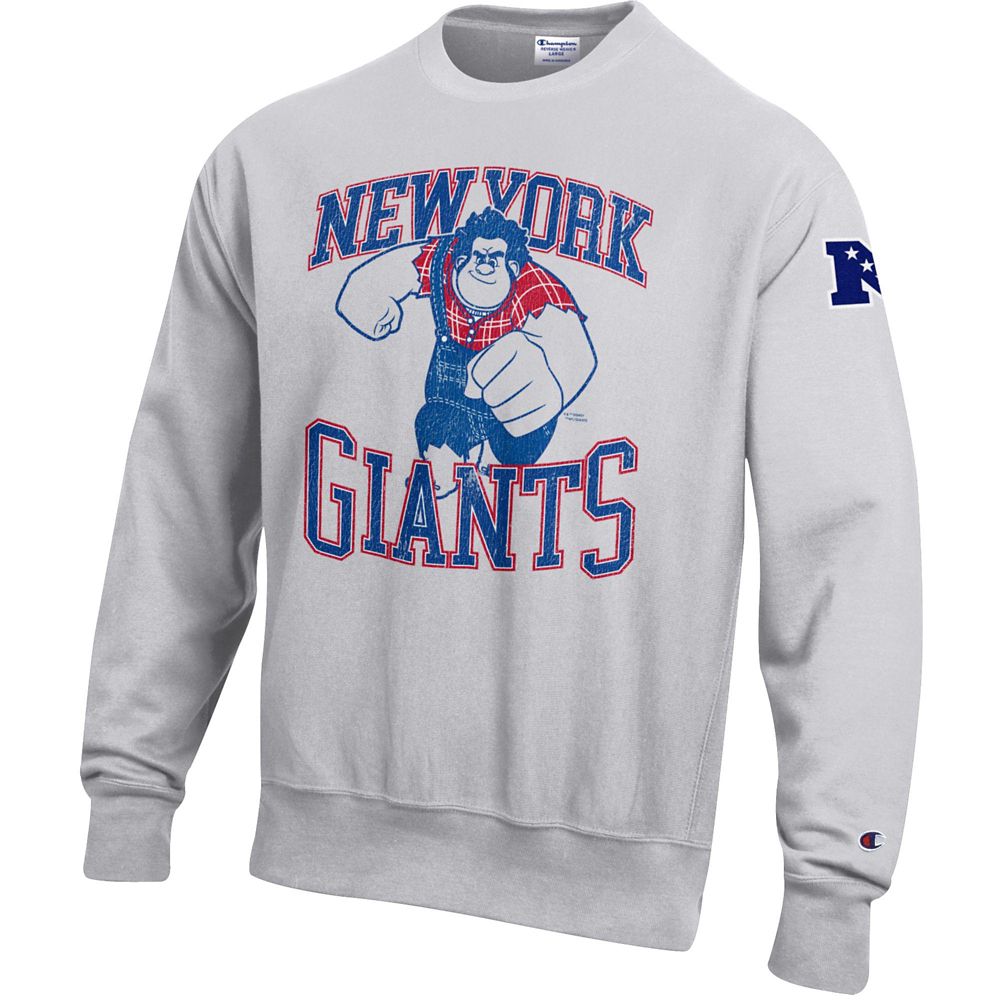 Wreck-It Ralph &ndash; New York Giants Pullover Sweatshirt for Adults &ndash; Disney | Champion NFL